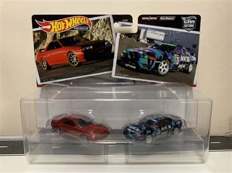 Hot Wheels Premium Car Culture Set Nissan Skyline R Bnr Red Hks W Rr Nip
