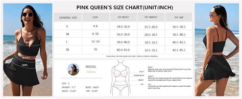 Amazon Pink Queen Women S High Waisted Bikini Set Two Piece Swimsuit V Neck Spaghetti
