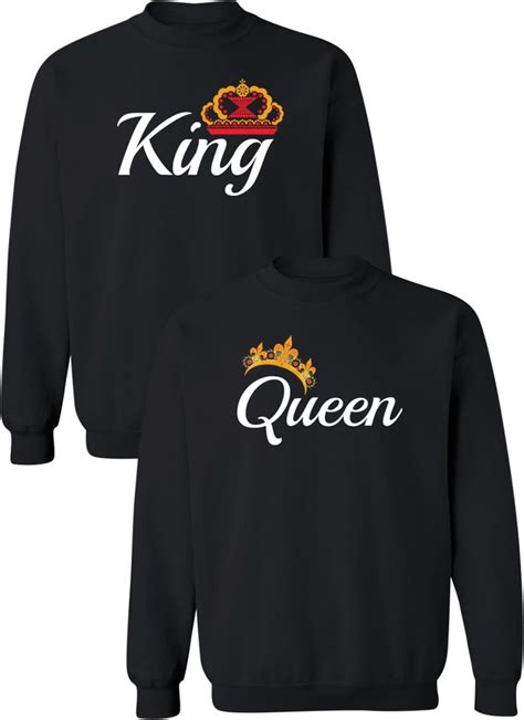 King And Queen Couple Sweatshirts Sweatshirts Couples Sweatshirts