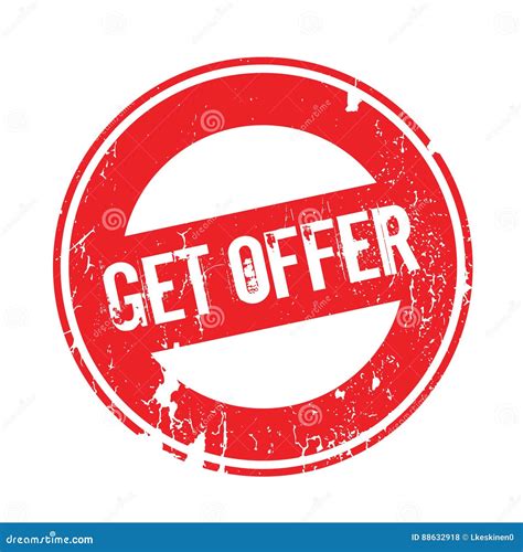 Get Offer rubber stamp stock vector. Illustration of miscellaneous