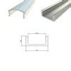 Алюминиевый профиль LC0716 209 (2000х16х7мм с рассеивателем)