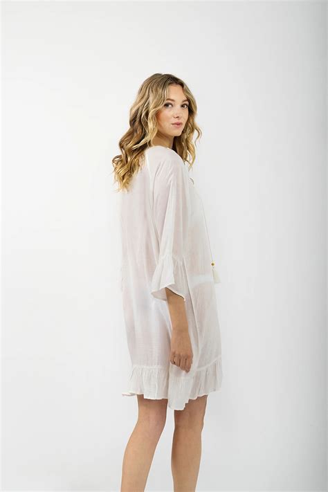 US 6 59 Bikini Blouse With Bamboo Ruffles For Holiday Keke Lover