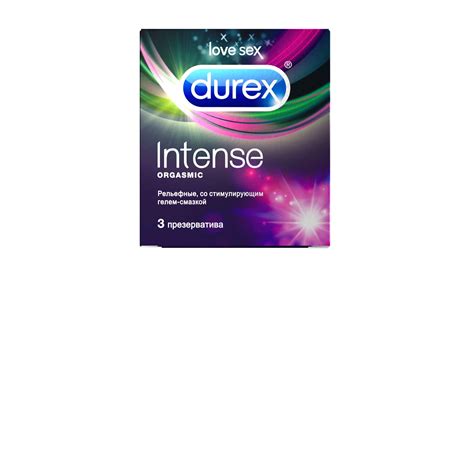 Купить или заказать Презервативы Durex Intense Orgasmic 3 шт.: доставка ...