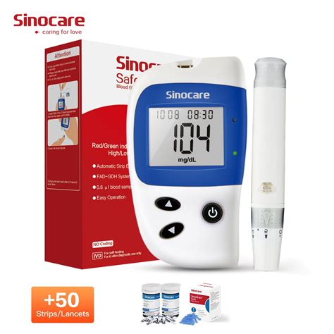 Sinocare Glucometer Glucometer With Strip Blood Glucose Test Strip