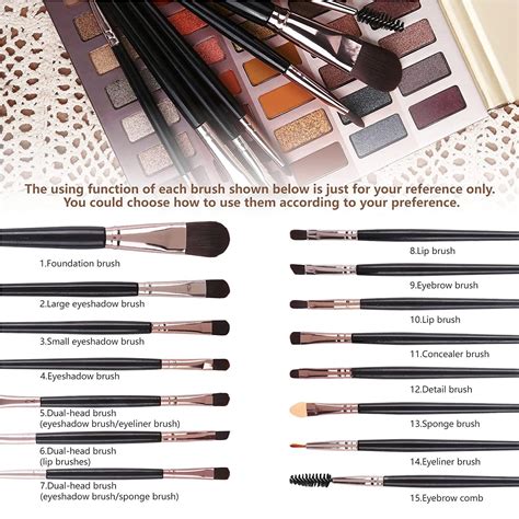 Ucanbe Colors Naked Eyeshadow Palette Pcs Makeup Brush Set Nude Neutral Smokey Makeup