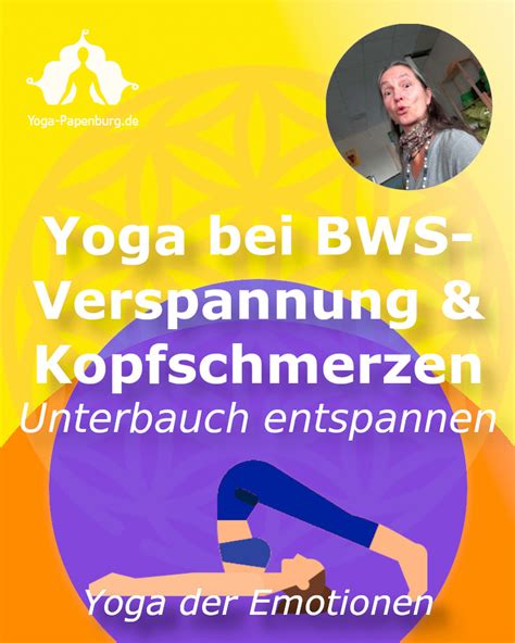 Yoga bei BWS Verspannung und Kopfschmerzen löst Stress Anspannung