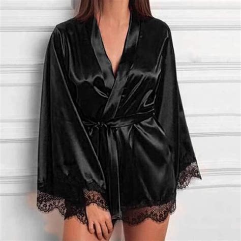 Lingerie femme soie dentelle robe robe babydoll vêtements de nuit chemise de nuit pyjama