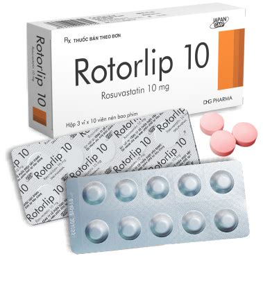 Rotorlip Rosuvastatin 10mg Dhg H 30v SHOPTHUOC