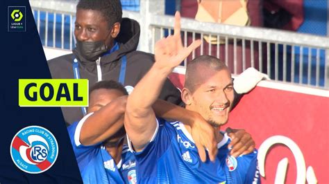 Goal Ludovic Ajorque Rcsa Rc Strasbourg Alsace Fc Lorient