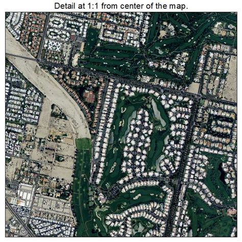 Aerial Photography Map Of Rancho Mirage Ca California