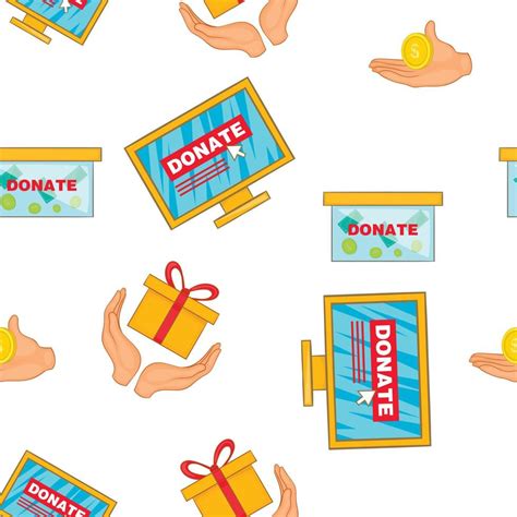 donate  symbols pattern cartoon style  vector art  vecteezy