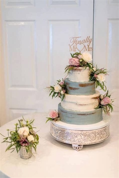 Blue And White Semi Naked Cake Artofit