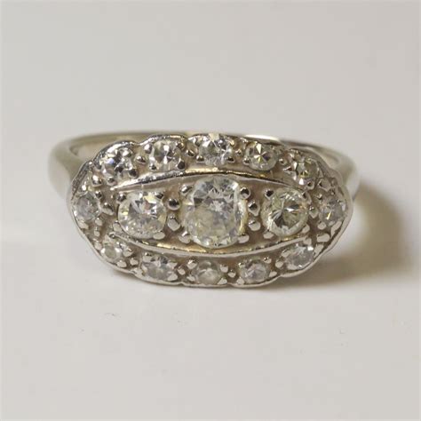 14kt White Gold And Palladium 275g Diamond Ring Property Room