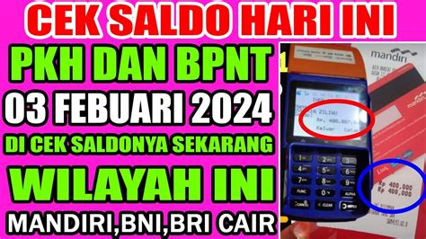 Pkh Hari Ini Cek Saldo Hari Ini Pkh Bpnt Tahap Blt El Nino Ini