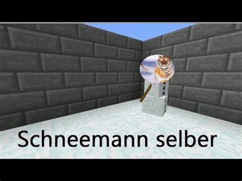 In Minecraft Pocket Version Ein Schneemann Selber Bauen Minecraft