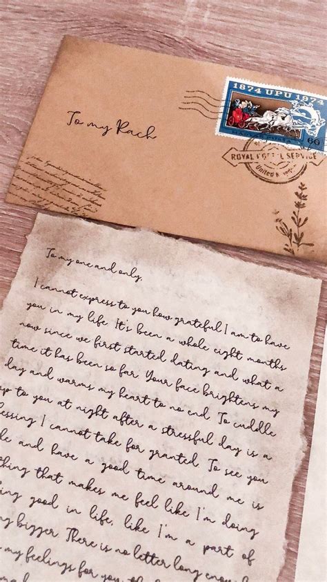 Love Letter Vintage Wax Sealed Envelope T For Her Long Distance