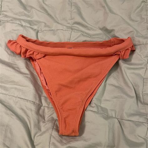 Ris K Swimwear Swim Risk Swimwear Ultra High Leg High Rise Cheeky Bikini Bottom Never Worn