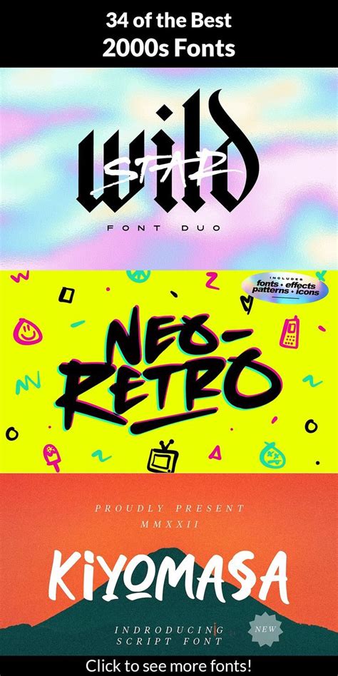 34 Of The Best 2000s Fonts For That Retro Y2k Feeling Graphic Design