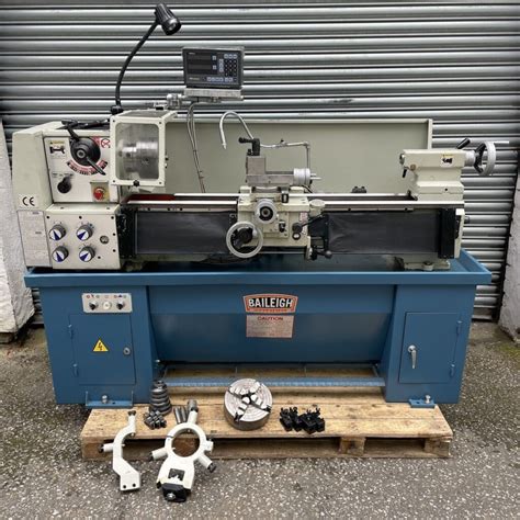 Baileigh Pl Metal Lathe Phase Hp Taper Turning Mitutoyo Dro Gap