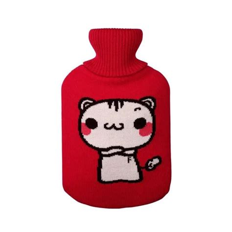 Hot Water Bag Cover Durable Ml Hot Water Bottle Cover Cartoon Knitted Large Size Cloth Bag