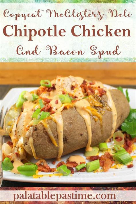 Chipotle Chicken And Bacon Spud Recipe