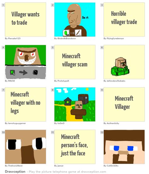 Villager Wants To Trade Drawception