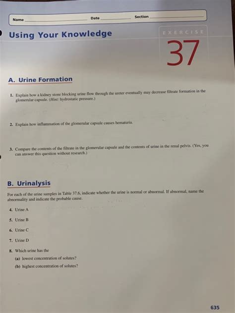 Solved Section Date Name EXERCISE Using Your Knowledge A Chegg