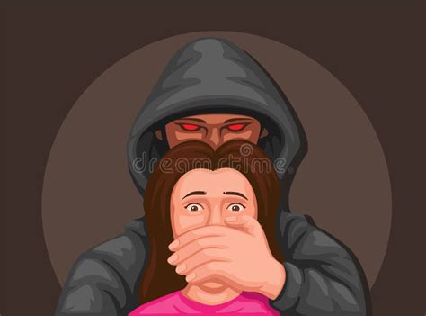 Vector De Ilustración De La Escena Criminal De Una Niña Secuestrada ...