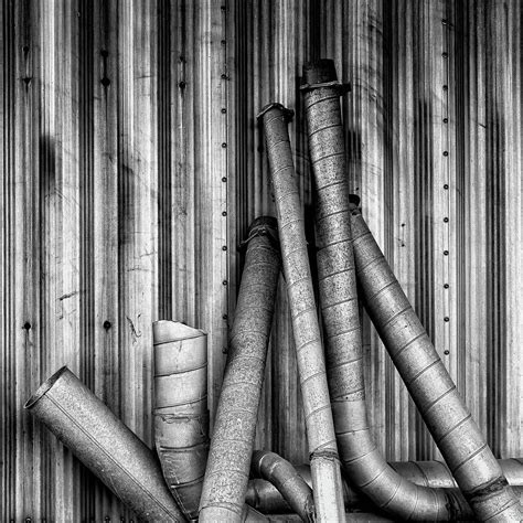 Pipes In Bw Photograph By James Barber