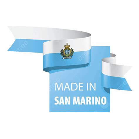 San Marino Flag Depicted In Vector Art On A Pristine White Backdrop