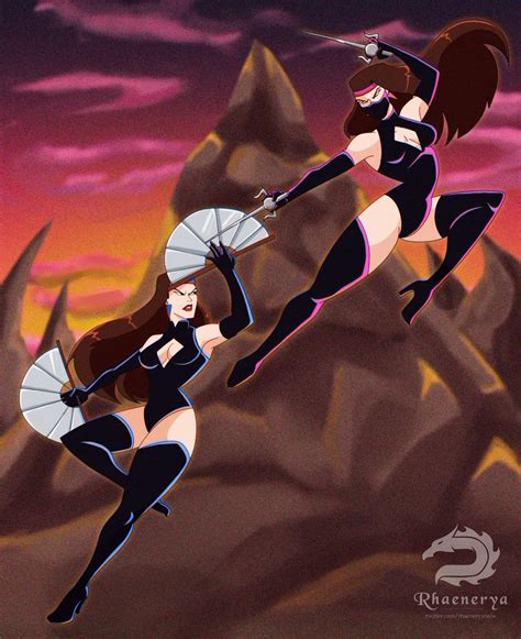 ArtStation - Kitana vs Mileena (MK: Defenders of the Realm)