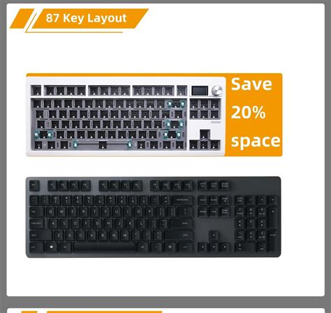 Gmk Mechanical Keyboard Kit With Display Screen Rgb Backlit Gasket Structure Gaming Hot Swap