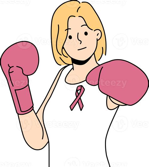 Woman fights cancerous tumor using boxing gloves and resisting