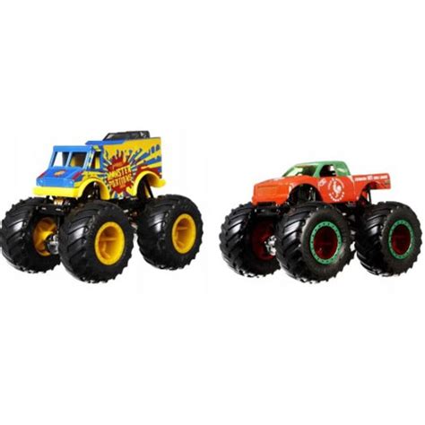 Hot Wheels Monster Trucks Monster Portions Vs Toung Ot Sriracha Dublu Pachet Vehicule Mattel