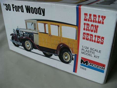 Vintage 1930 Ford Woody 124 Scale Model Kit Monogram 7553 Hobbies