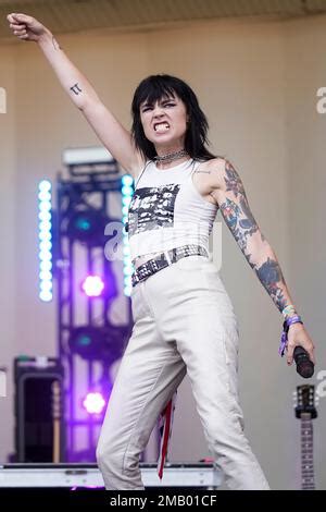 Hannah Mee Of Hot Milk Performs On Day Four Of The Lollapalooza Music Festival On Sunday July