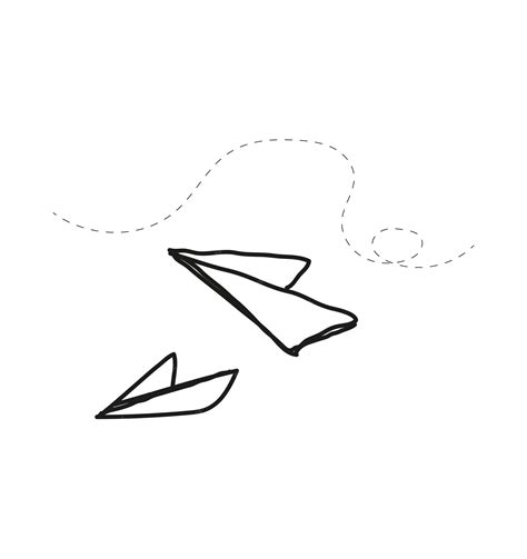 paper plane drawing