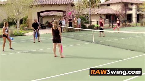 Playing Naughty Sex Games Outside Before The Swinger Orgy Starts