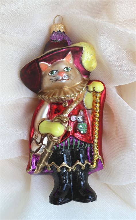 Елочная игрушка Кот в сапогах | Ёлочные игрушки, Игрушки, Елочные украшения