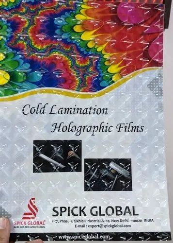 Spick Global Cold Holographic Lamination Films Packaging Type Export