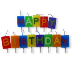 Happy Birthday Letters - Buy Candles Dot Shop