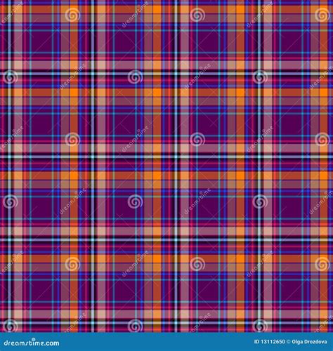 Cross Seamless Dark Tartan Pattern Stock Vector Illustration Of Cell