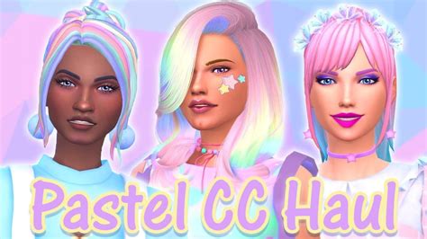 The Sims 4- Pastel CC HAUL! + CAS in 2024 | Sims 4, Sims 4 mods, Sims