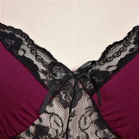 Women Sleepwear Night Dress Lingerie Baby Doll Nightwear Sexy Lace Nightdress Underwear