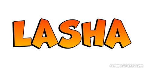 Lasha Logo | Free Name Design Tool from Flaming Text