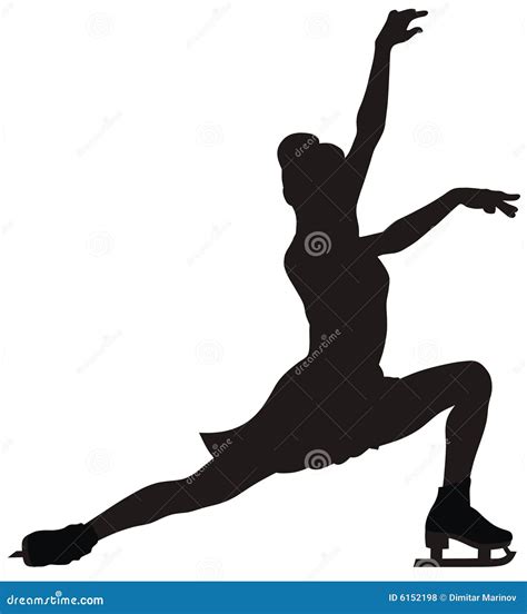 Figure Skating Dot Illustration Sport Template