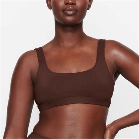 SKIMS Swim Skims Signature Swim Tank Bikini Top Cocoa Brown Nwt Sz Xl Poshmark