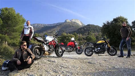 Vergleichstest Ducati Monster Stripe Mv Agusta Brutale Und