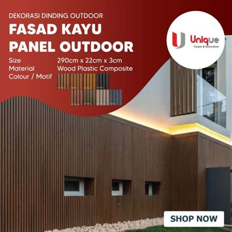 Jual Wpc Wallpanel Outdoor Panel Dinding Minimalis Kisi Kisi