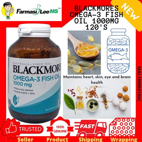 NEW Blackmores Fish Oil 1000mg 120s Exp 03 2025 Shopee Malaysia